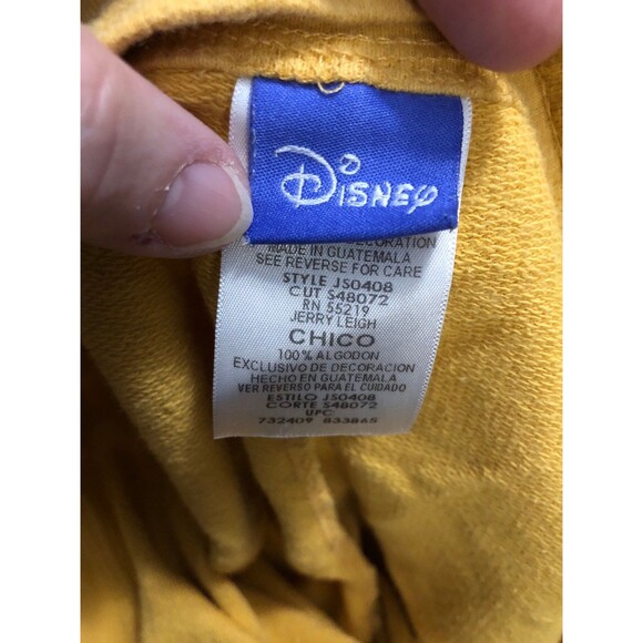 Vintage Disney Y2K Yellow & Navy Eeyore Shorts from Winnie the Pooh, Gym SZ S - Picture 8 of 9